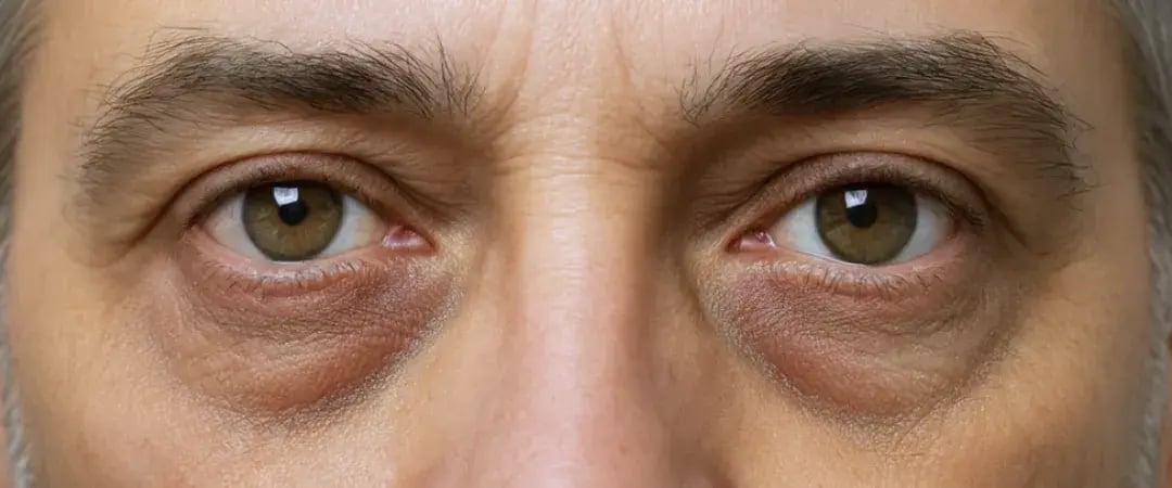 Dark circles close-up