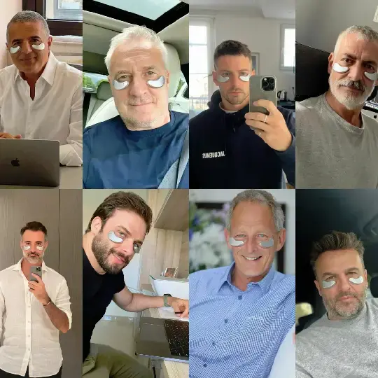 Men using EyePods while busy